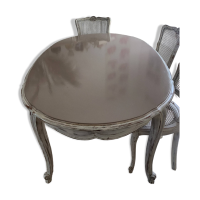Table merisier  Louis XV Shabby