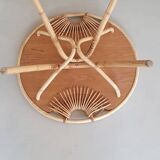 Rattan side table, 1950's