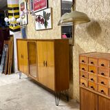 Bibliothèque sur les jambes vintage des années 60, années 1960