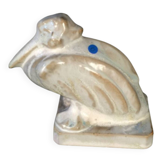 Roger Guerin - Stylised Pelican - Art Deco sculpture in sandstone (from Bouffioulx)