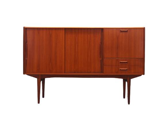 Teak highboard, Danish design, 1960s, production: Denmark