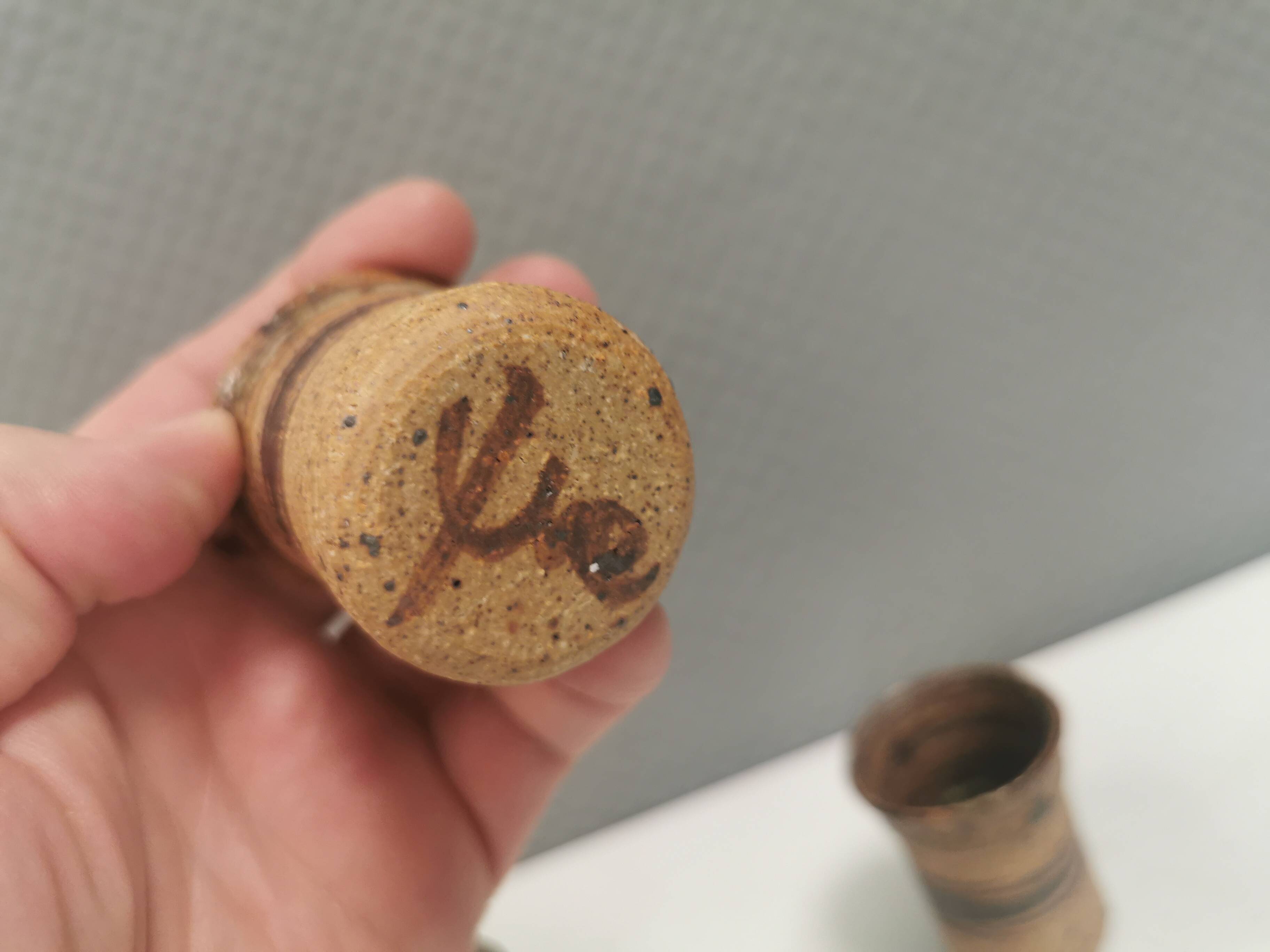 Four small vases, By famous Tue Poulsen Denmark 1960-70s.