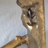 Wall shelf in gilded wood