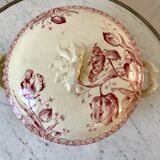 Soup pot Terre de Fer Gien model "July" late nineteenth