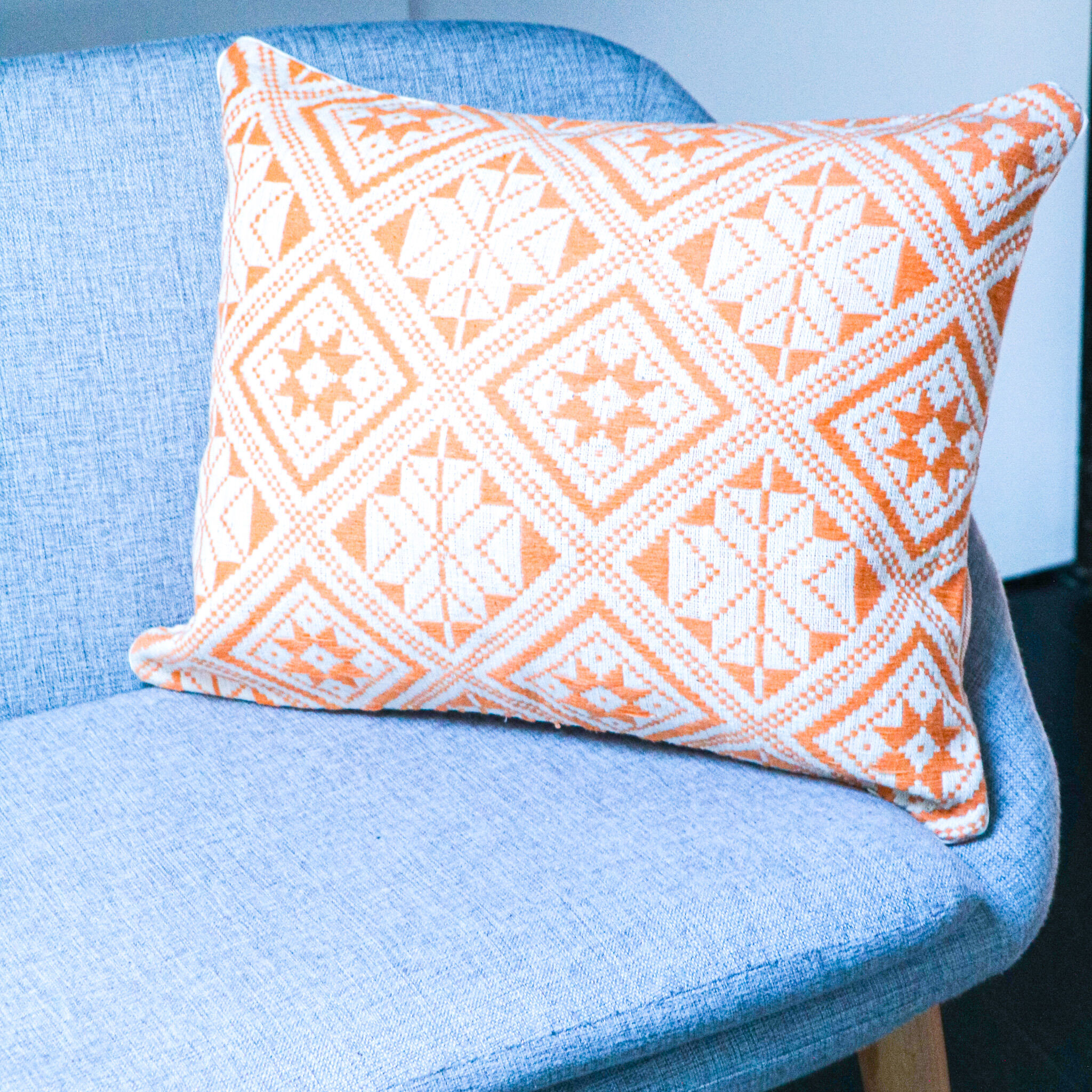 Orange Dokmai cushion