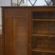 Brutalist display cabinet in oak by Charles Dudouyt, 1940s.
