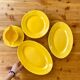 Yellow dinner set