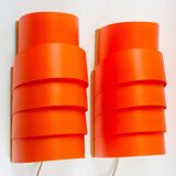 Pair of Scandinavian Model V 311 Wall Lights by Hans-Agne Jakobsson for Ellysett, Sweden, 1970s