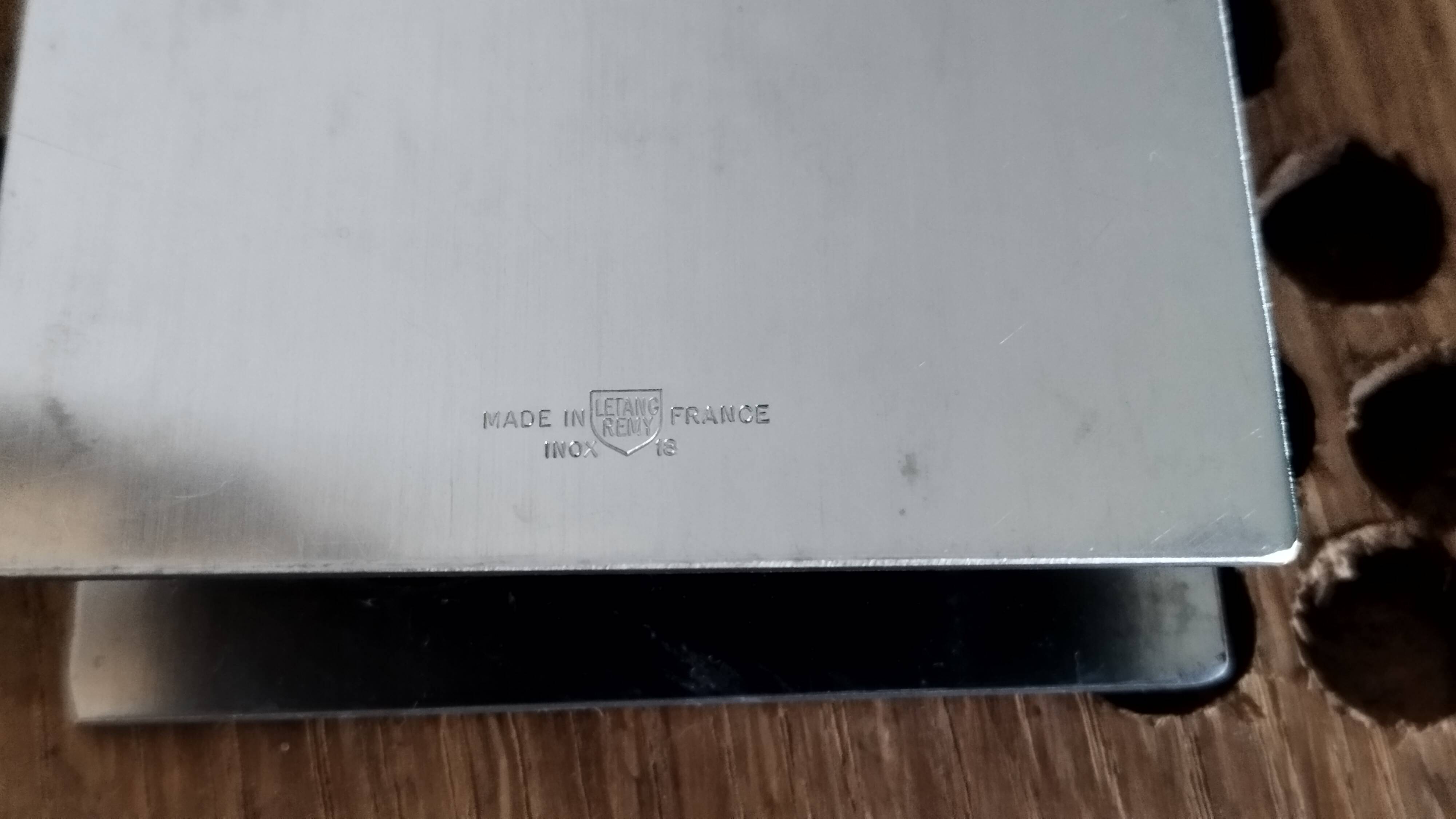 Soliflore, vase, en inox Letang Rémy, modèle rare