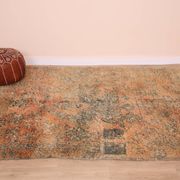 Peach Vintage Moroccan Rug 182 x 294 cm, Berber Wool Rug Handmade, Boho Rug