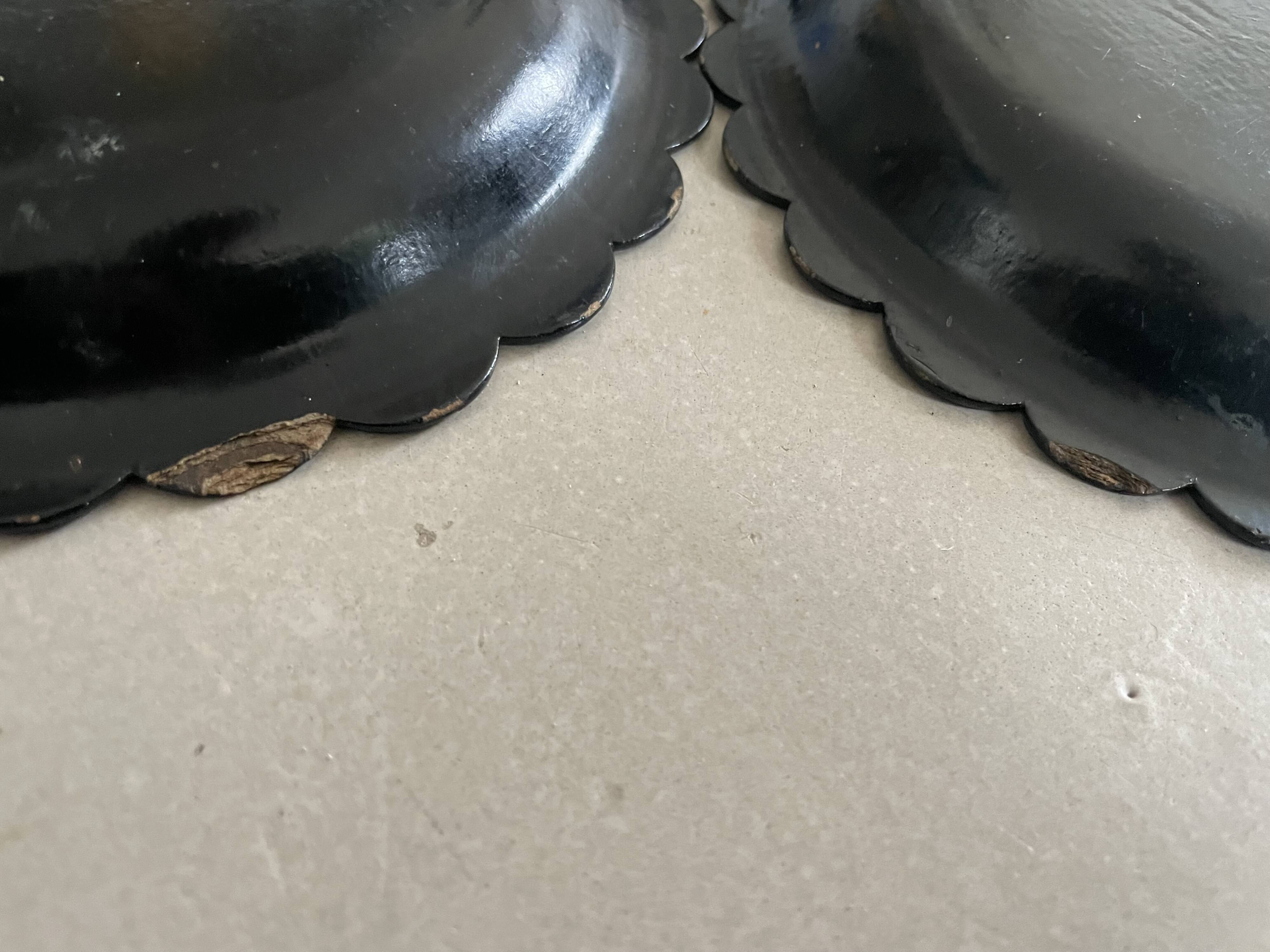 Lot de 2 coupelles carton bouilli Napoléon III