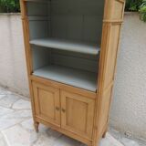 Beautifully crafted Louis XVI style bookcase in wood.