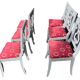 Six Chaises Lyres , Style Restauration, Laquées en gris