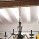 Vintage pendant light, empire brass pendant light, arrow pendant light