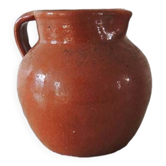 Old Glazed Terracotta Pitcher