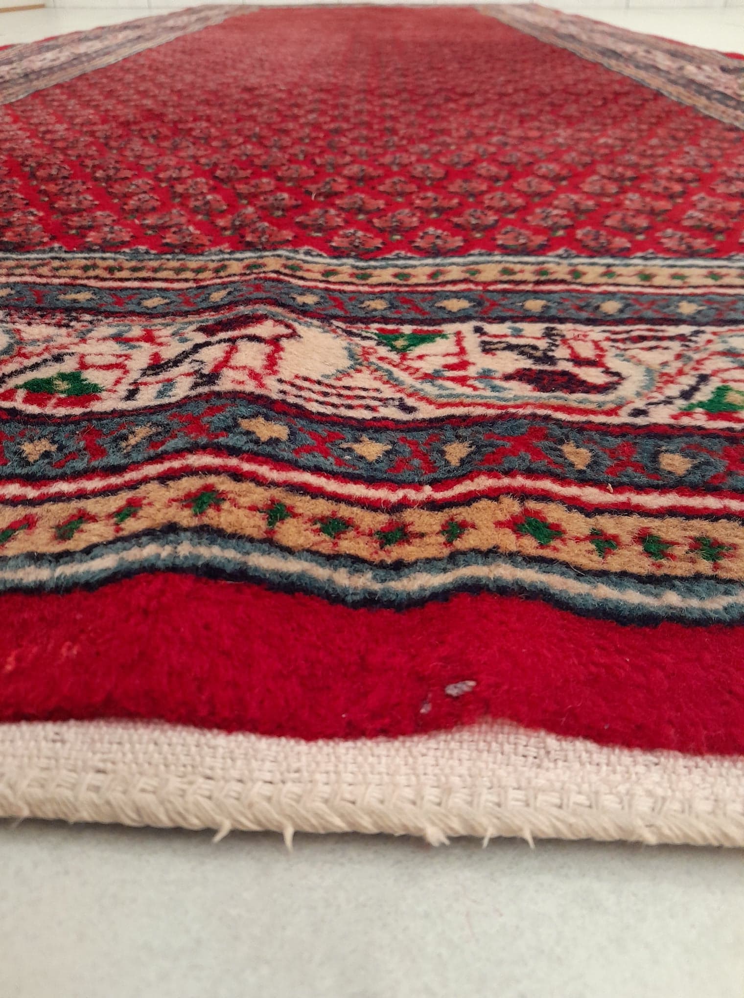 Persian carpet mir handmade 305x110cm