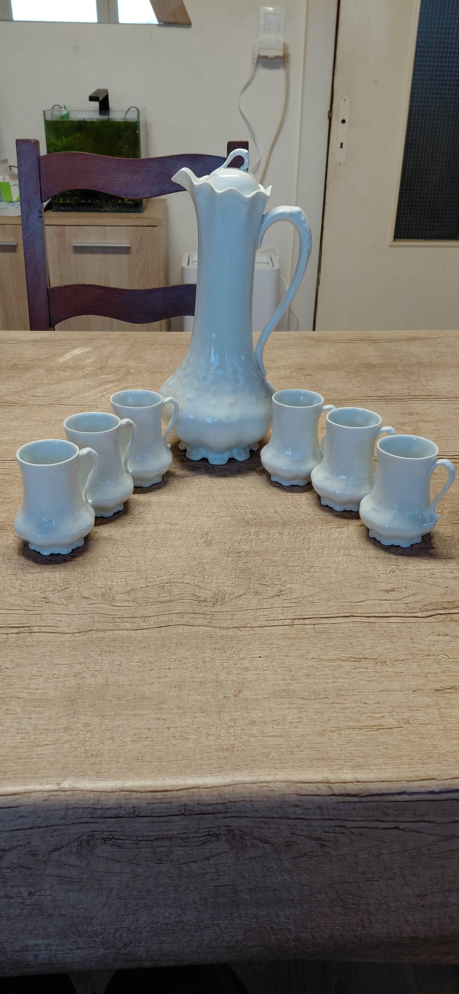 Giraud Limoges porcelain chocolate service