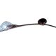 Murano glass and metal ceiling lamp, 1980s