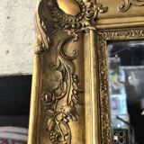 Rectangular mirror from the Empire period, mercury glass 18th century