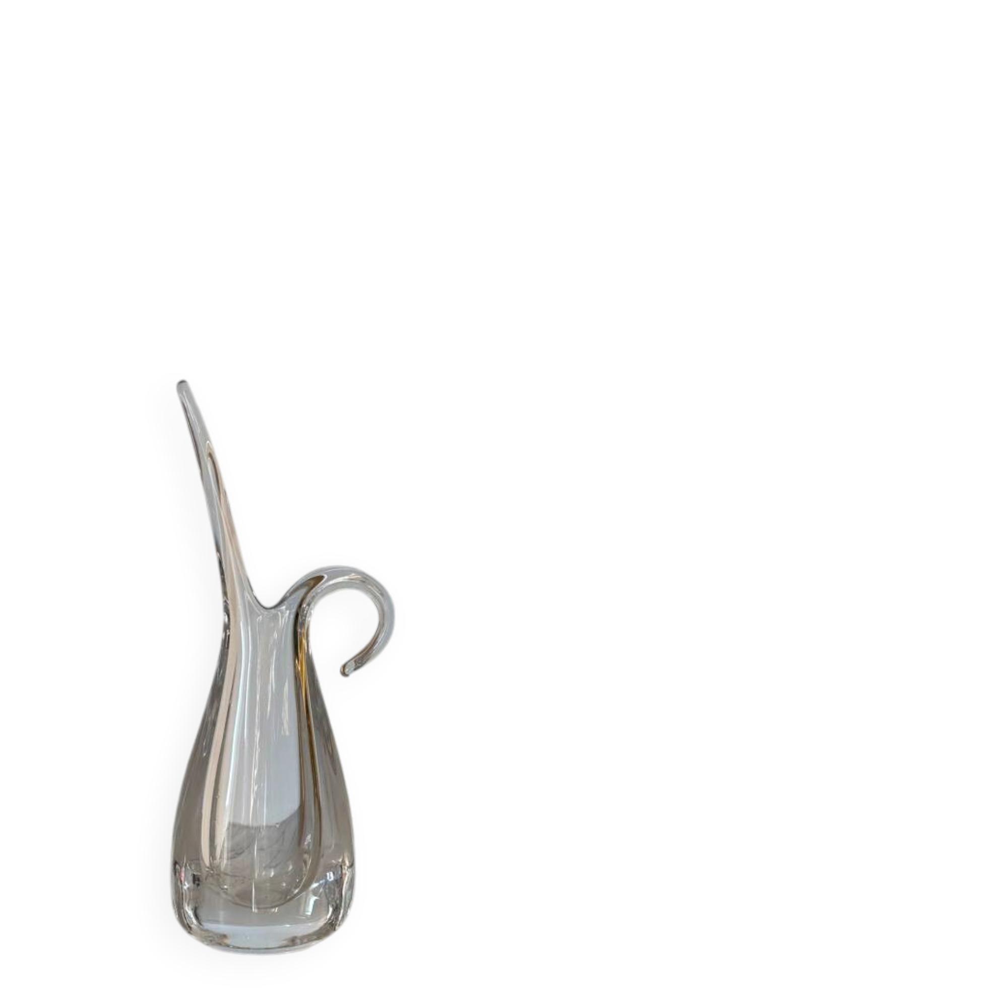 Blown glass vase stamped Art Vannes France