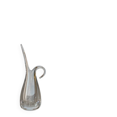 Vase en verre soufflé estampillé Art Vannes France