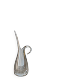 Vase en verre soufflé estampillé Art Vannes France