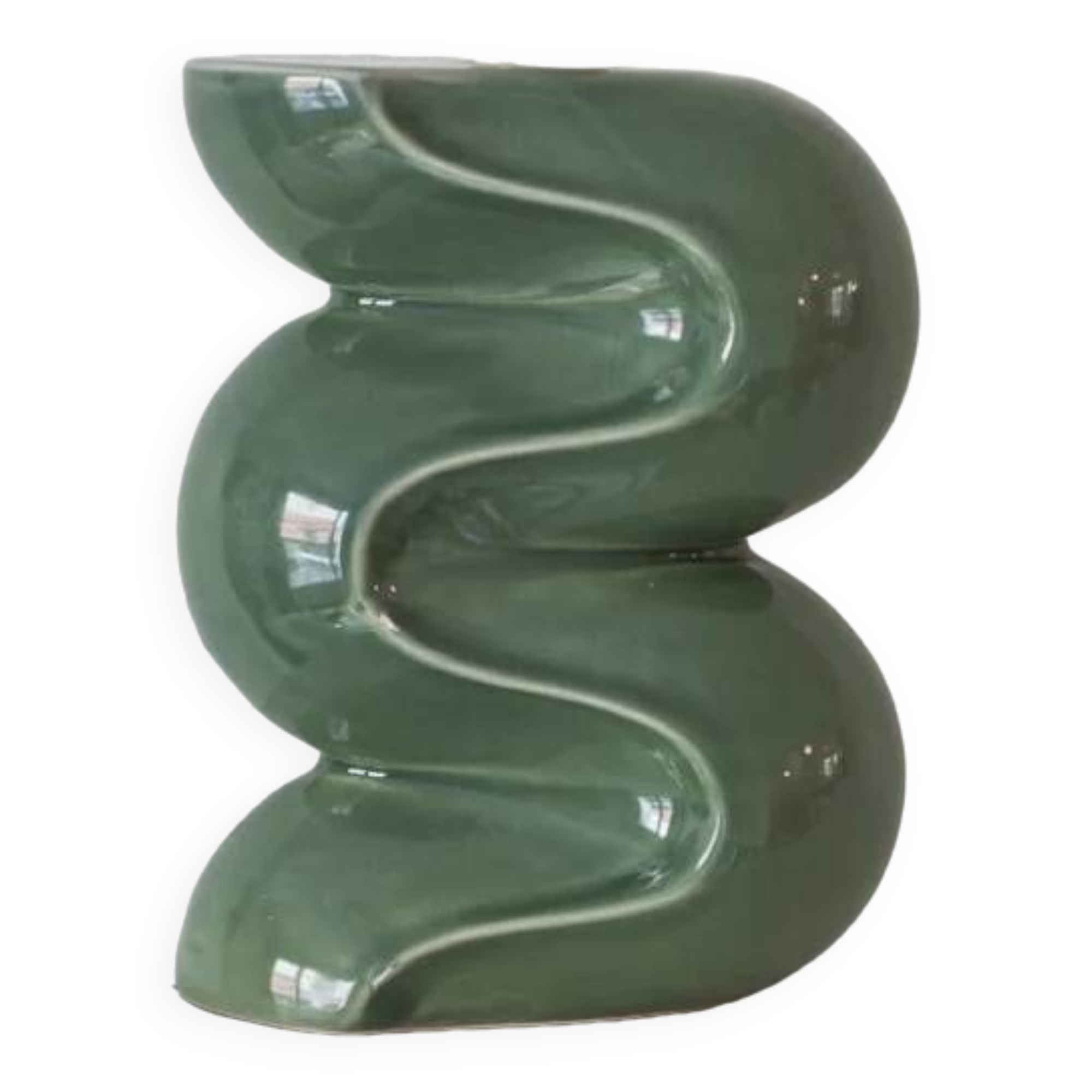 Small candle holder - ALMOND GREEN
