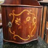 Shelf corner inlaid flowers XVIII