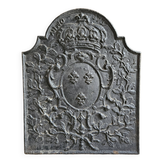 Plaque cheminée 1737 R. De France  51 x 63 cm