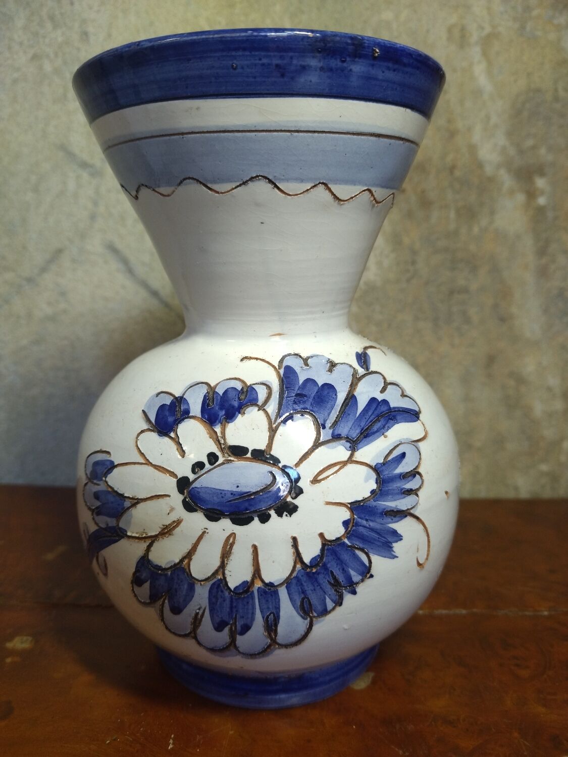 Italian blue vase - Ceramiche Paoli