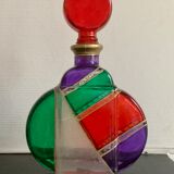 Stained glass bottle, torrigiani collection by Crazy Dad, 1970