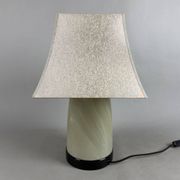 Murano glass table lamp Visa G Luce opaline modernist design from the 90s.