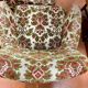 Vintage armchairs and sofa compass legs 1950 old floral pattern