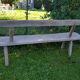 Banc en orme massif