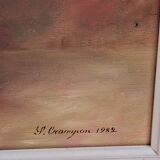 Table of yellow chrysanthemums