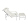 Leather armchair and footstool 'Genni' by Gabriele Mucchi For Zanotta