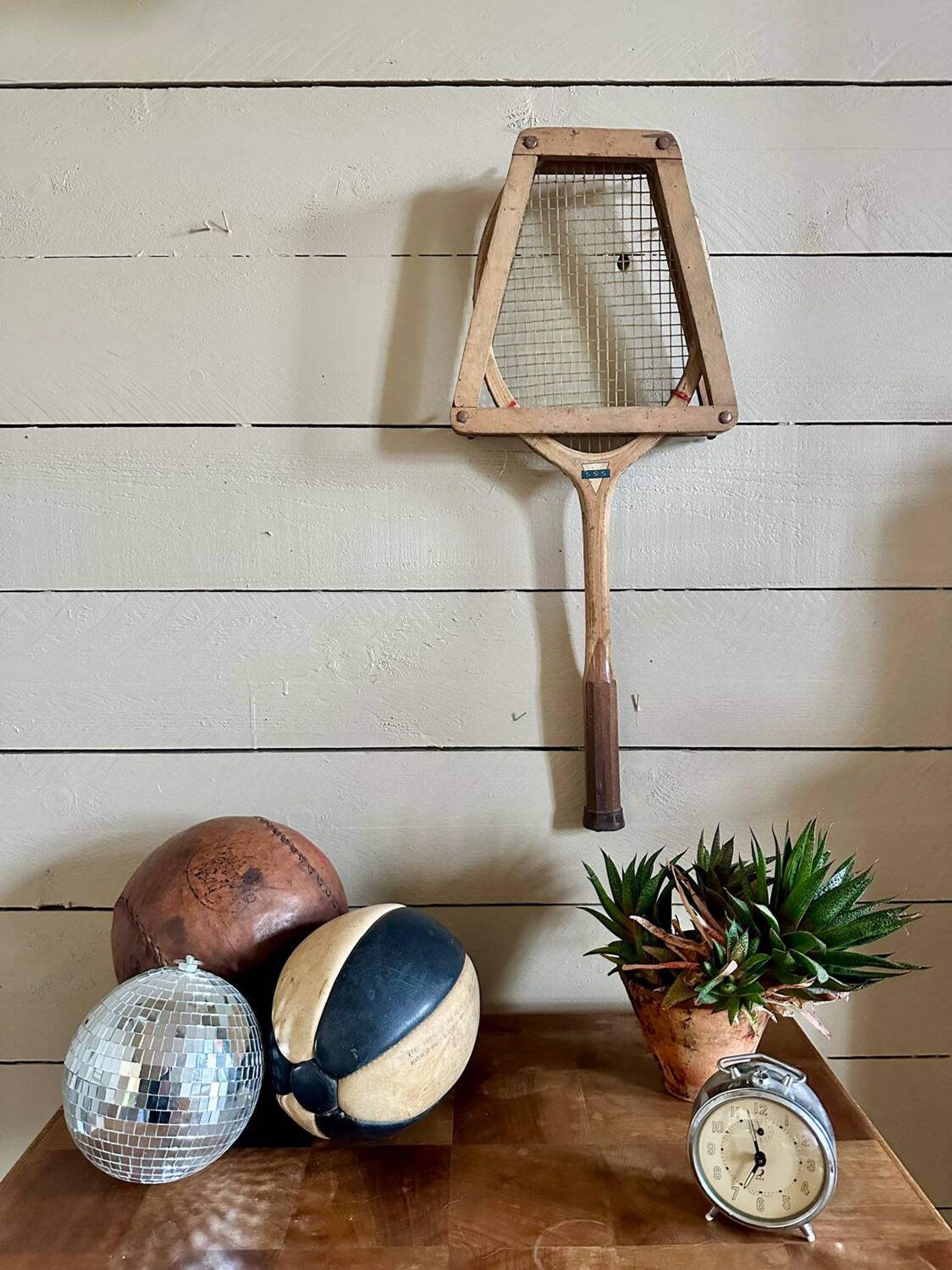 Old tennis racket