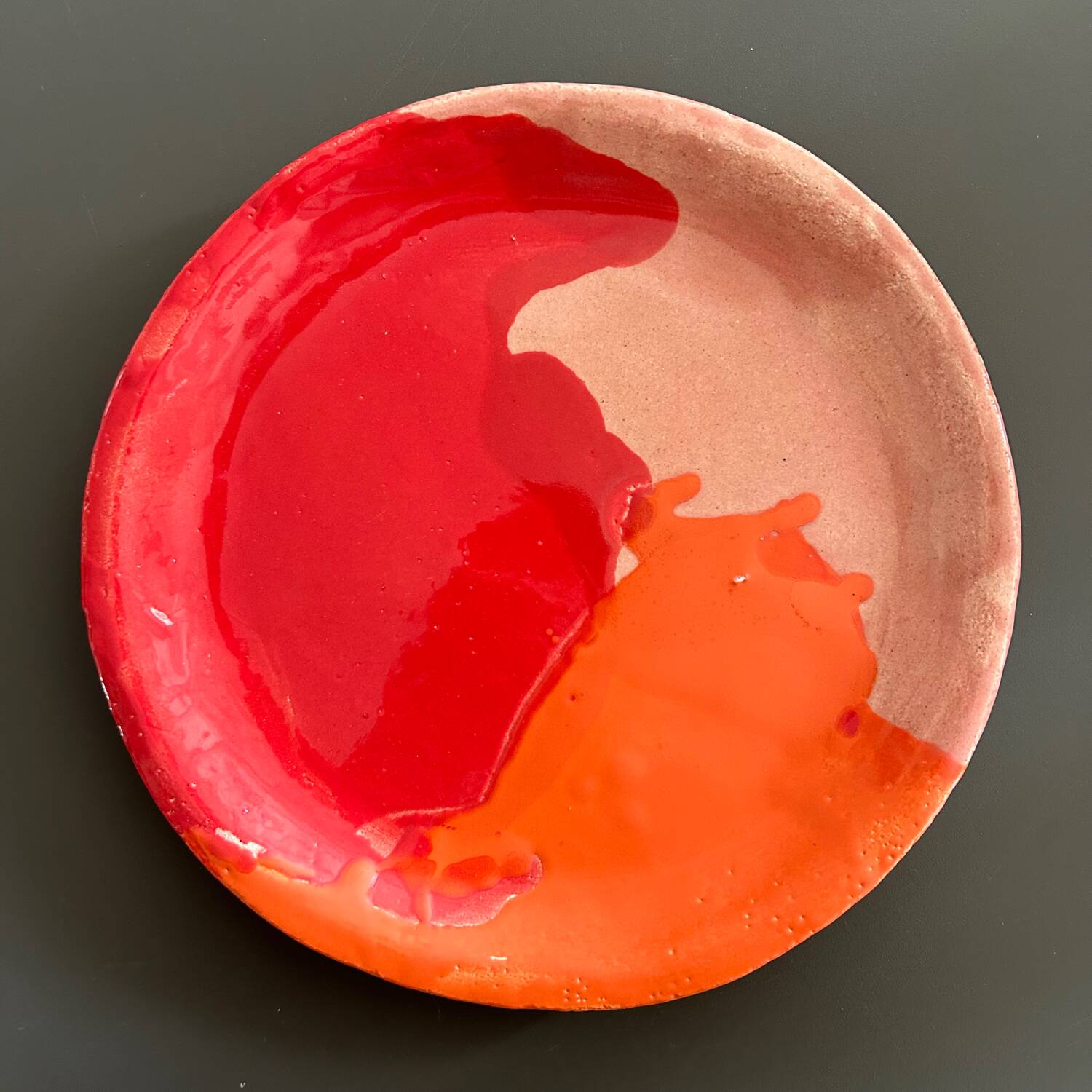 Handcrafted dish unique piece signed