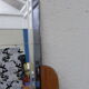 Art deco mirror, and column wooden frame