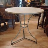 Large bistro pedestal table, 70 cm in diameter, circa 1900.