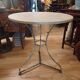 Large bistro pedestal table, 70 cm in diameter, circa 1900.