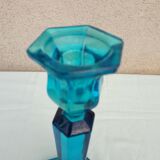 Blue candle holder