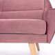 Sofa MANDAL pink, Scandinavian design