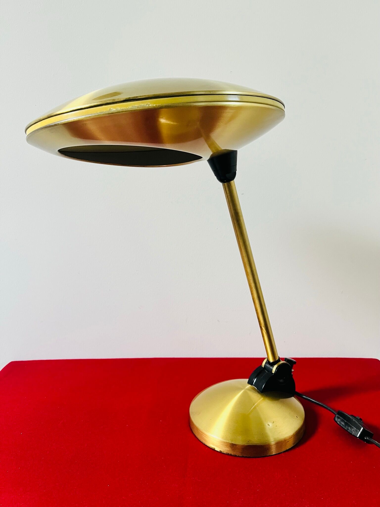 Aluminor brass ufo table / desk lamp 1950