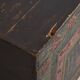 Antique oriental trunk with lotus flower paintings (c.1900) #11