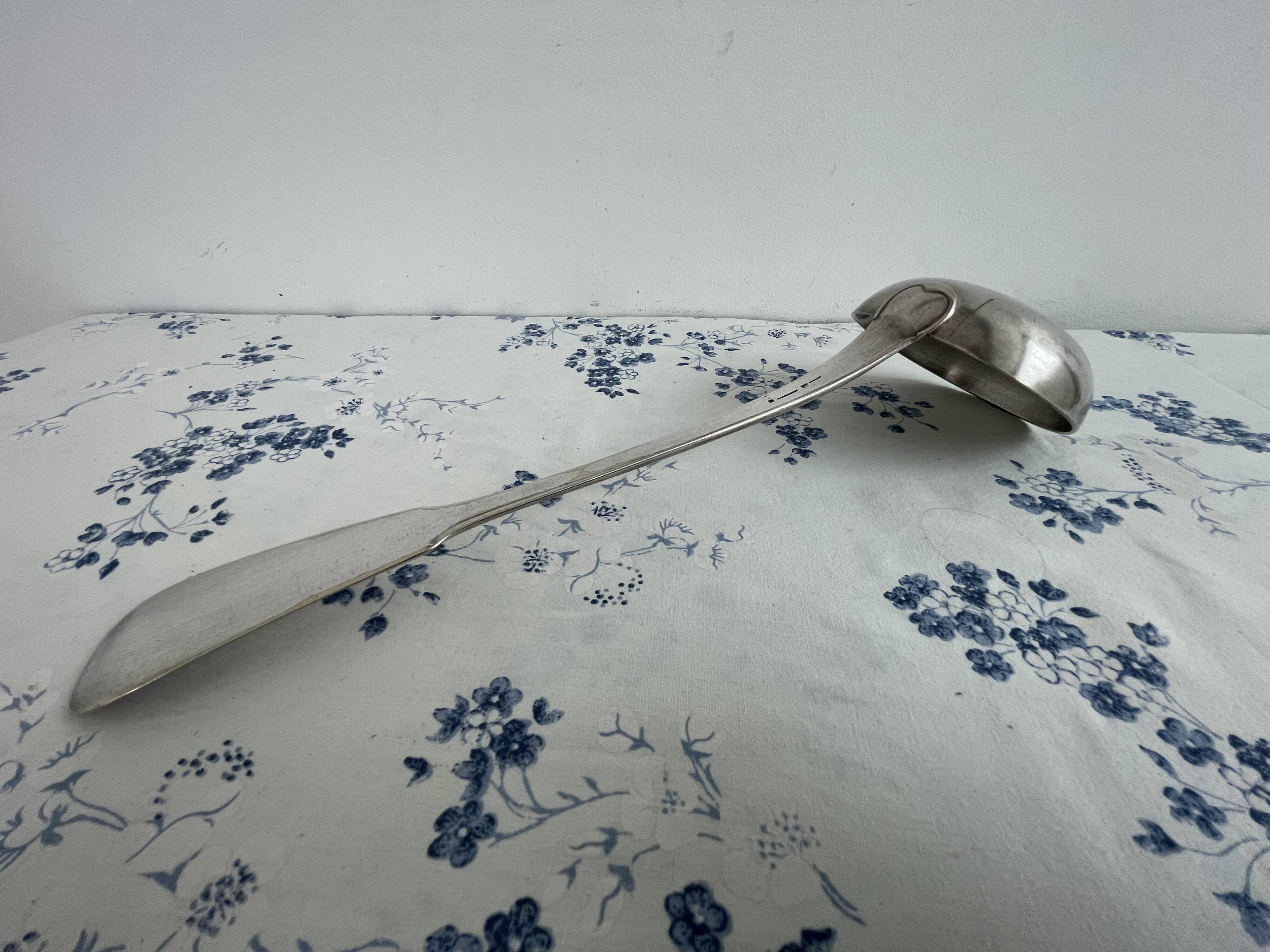 Large antique ladle, Art Nouveau, Maison Cailar‑Bayard, Christofle 1900
