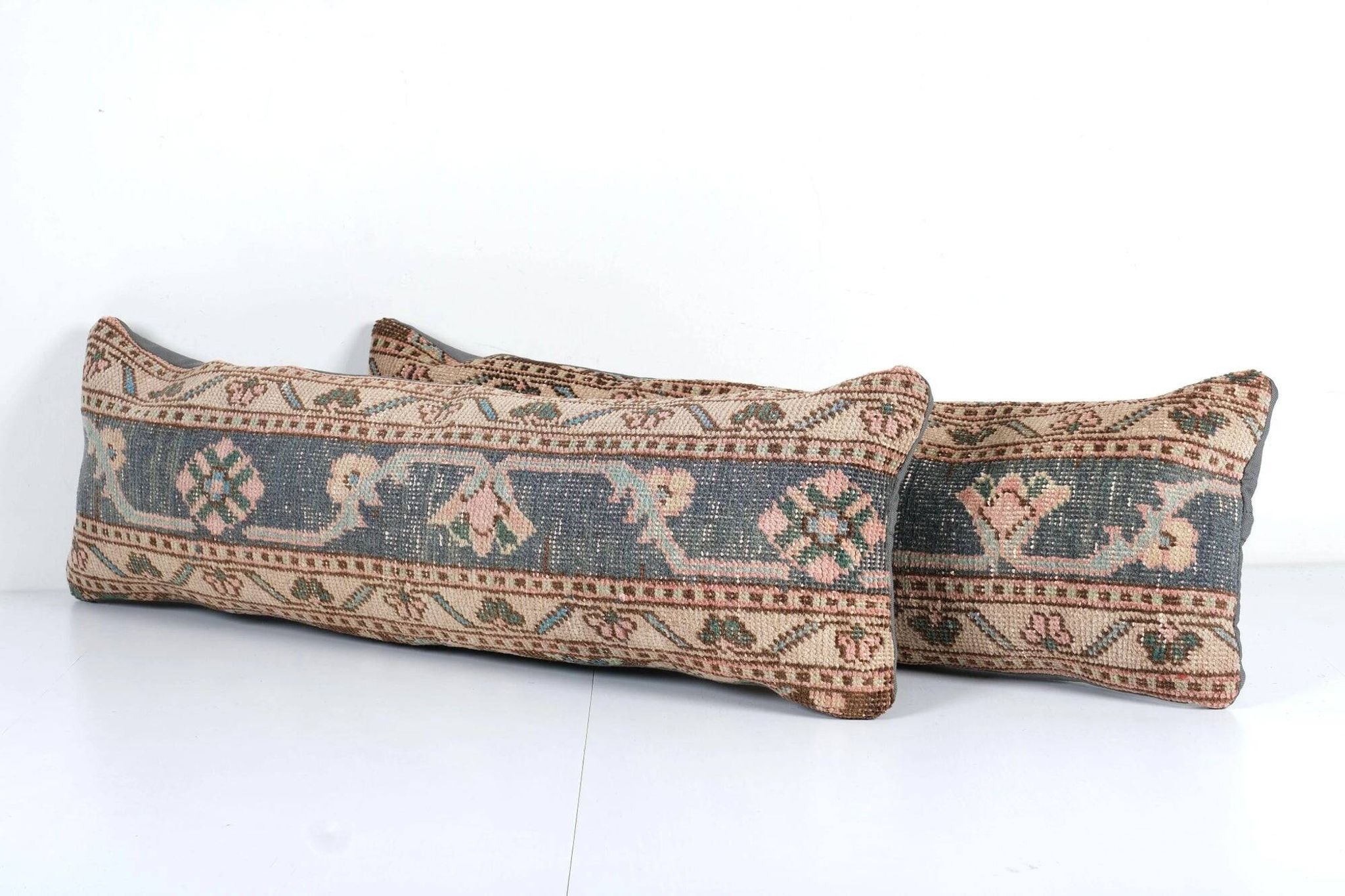 Lot de 2 housses de coussin turque vintage 30x91 cm