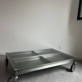 Metal design coffee table.