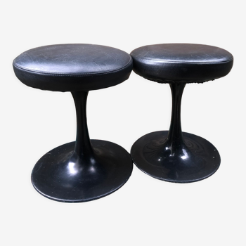 Black tulip stools Cre Rossi 70s Design