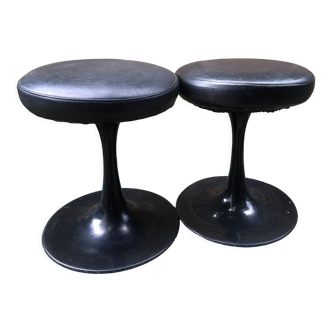 Black tulip stools Cre Rossi 70s Design